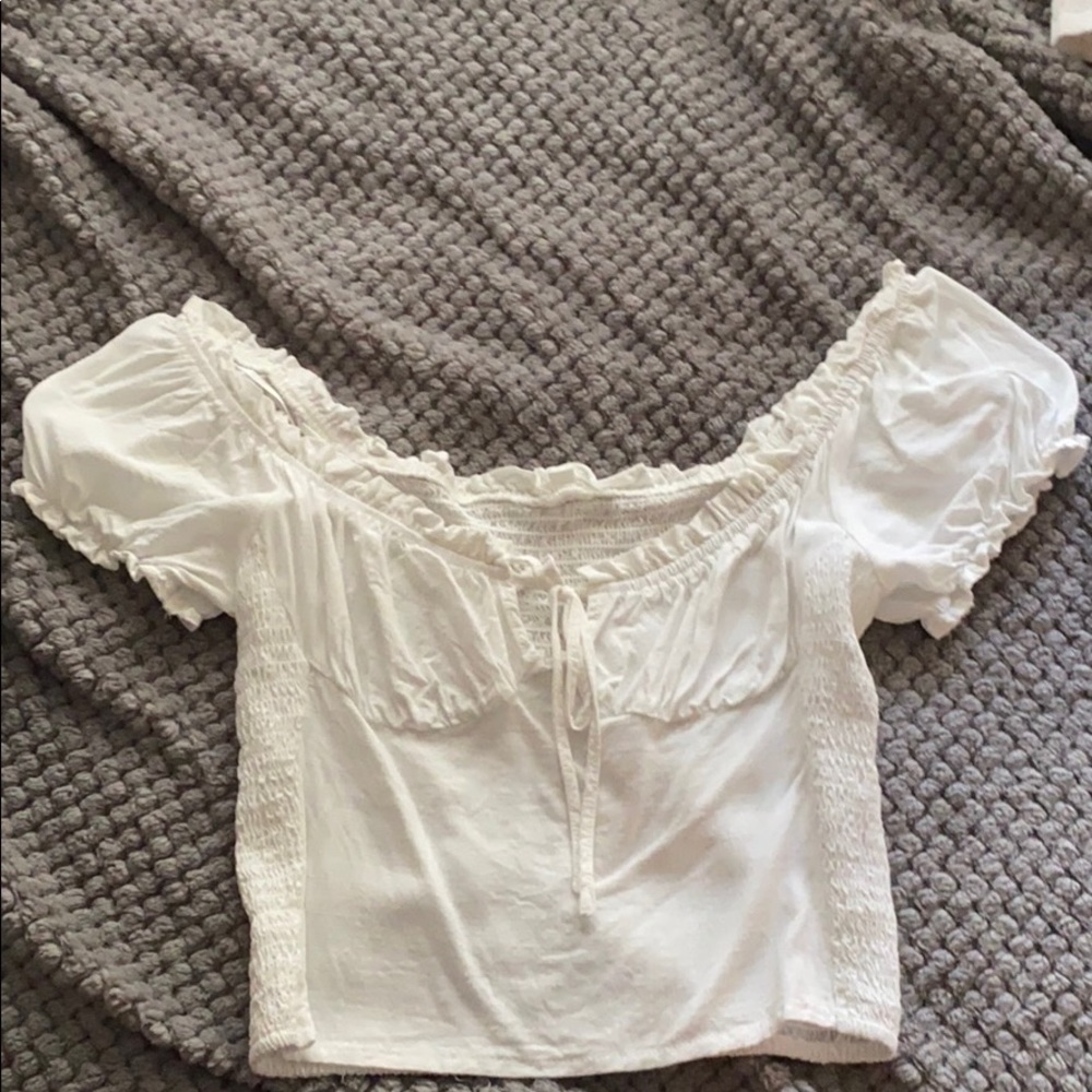White Milkmaid Top